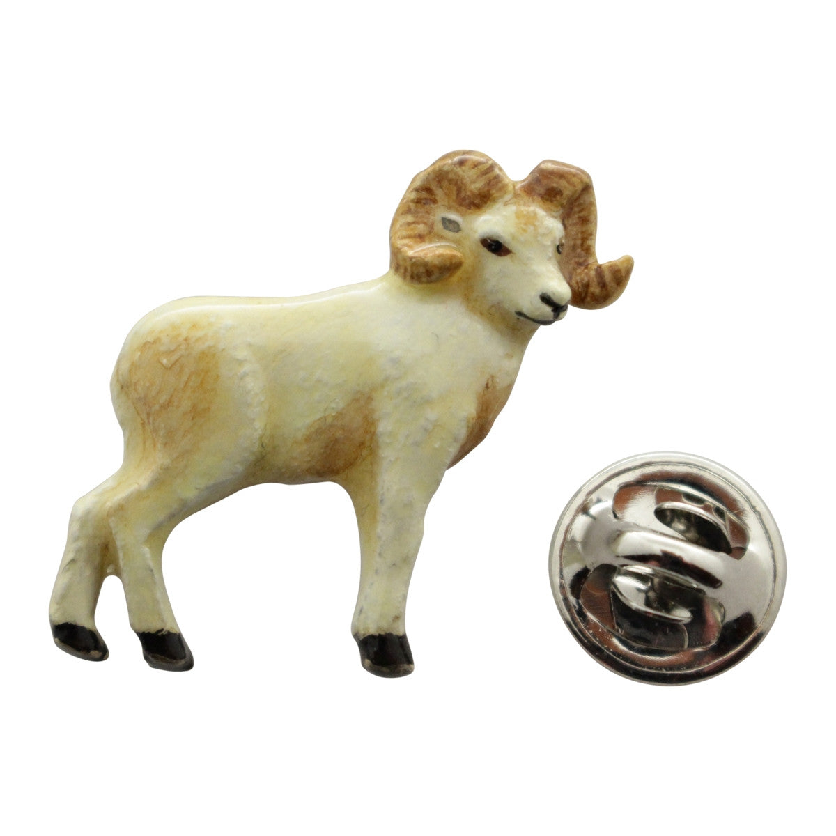 Big Horn Sheep Pin ~ Hand Painted ~ Lapel Pin ~ Sarah's Treats & Treasures